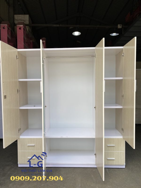 0f0aa55bbe347b6a2225 Tủ quần áo nhựa Đài Loan 4 cánh