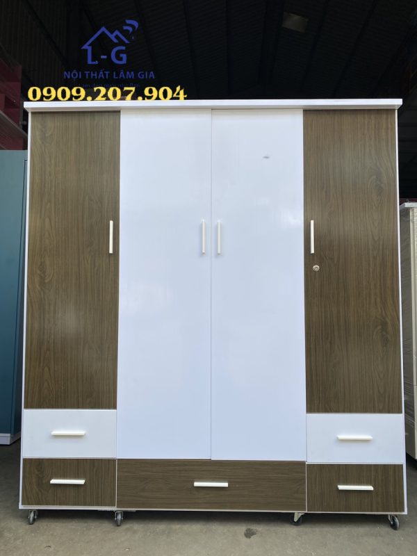 3afe10c91f0bda55831a Tủ quần áo nhựa Đài Loan 4 cánh