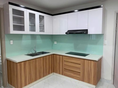 Tủ bếp nhựa Ecoplast chữ L