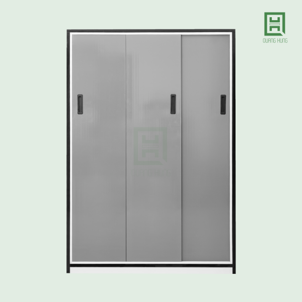 DL3CL (1) Tủ Quần Áo Nhựa Đài Loan 3 Cánh Lùa