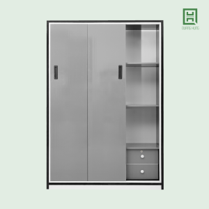 DL3CL (3) Tủ Quần Áo Nhựa Đài Loan 3 Cánh Lùa