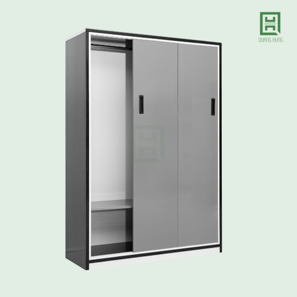 DL3CL (4) Tủ Quần Áo Nhựa Đài Loan 3 Cánh Lùa