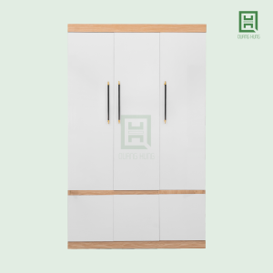 E3CM2HA-AT&A12 (1) Tủ Quần Áo Nhựa Ecoplast 3 Cánh Mở + 2 Hộc Âm
