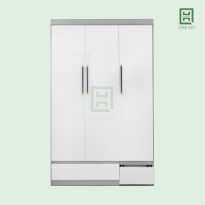 E3CM2HA-AT&S8 (4) Tủ Quần Áo Nhựa Ecoplast 3 Cánh Mở + 2 Hộc Âm