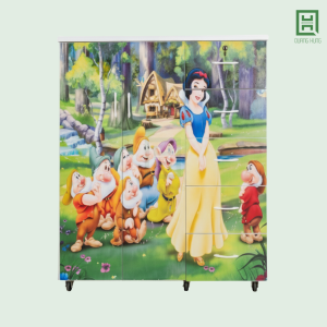 Tủ Quần Áo Nhựa Đài Loan 2 Cánh Mở + 5 Hộc Kéo In 3D