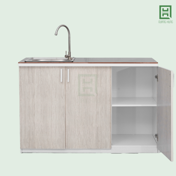 TBDL3CM (2) Tủ Bếp Nhựa Đài Loan 3 Cánh Mở