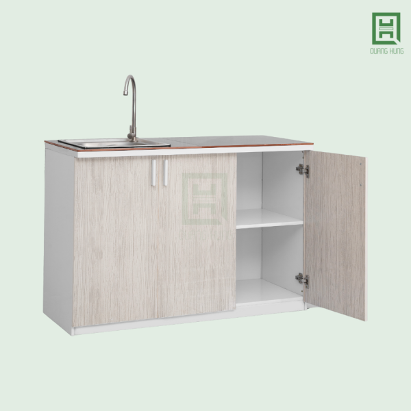 TBDL3CM (4) Tủ Bếp Nhựa Đài Loan 3 Cánh Mở