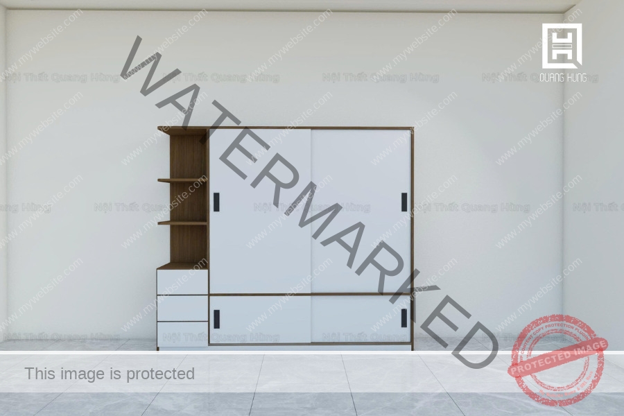 Tủ quần áo cánh lùa từ nhựa Đài Loan