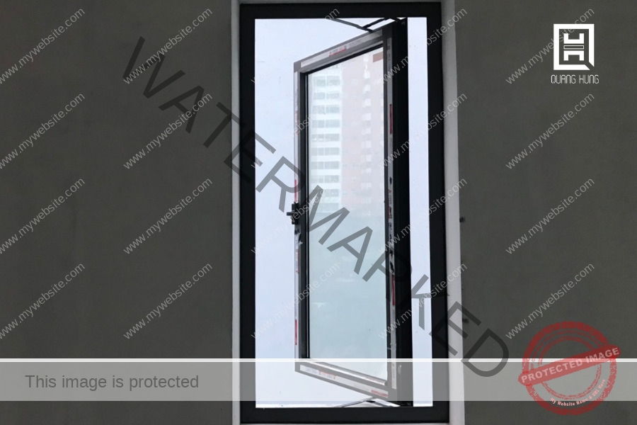Nhôm cánh kính mở quay
