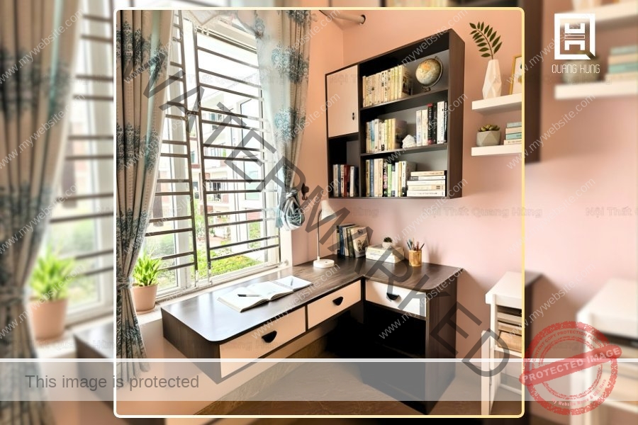 Mẫu bàn học nhựa hiện đại