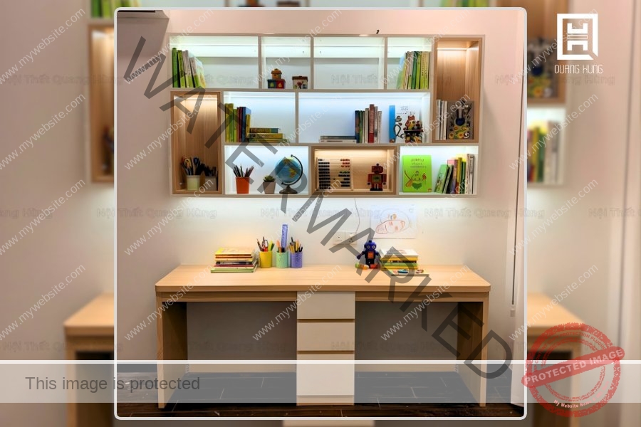 Bàn học cho bé trai tiện nghi