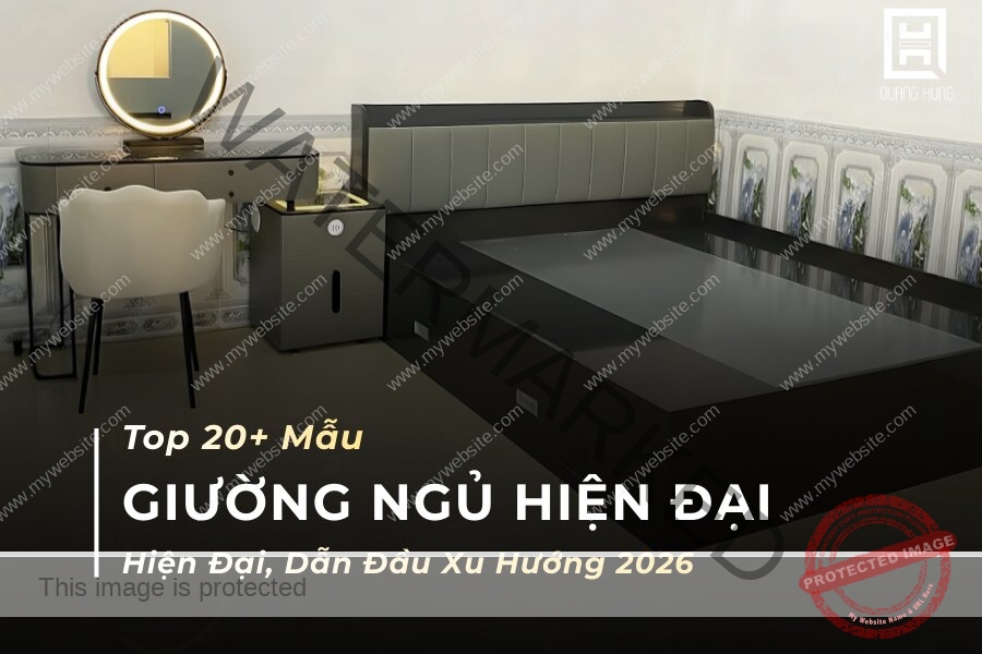 Giường ngủ hiện đại đẹp xu hướng