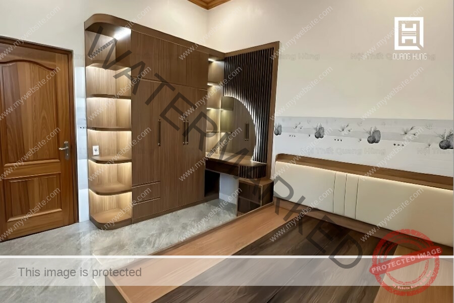 Giường ngủ nhựa vân gỗ đẹp ấn tượng