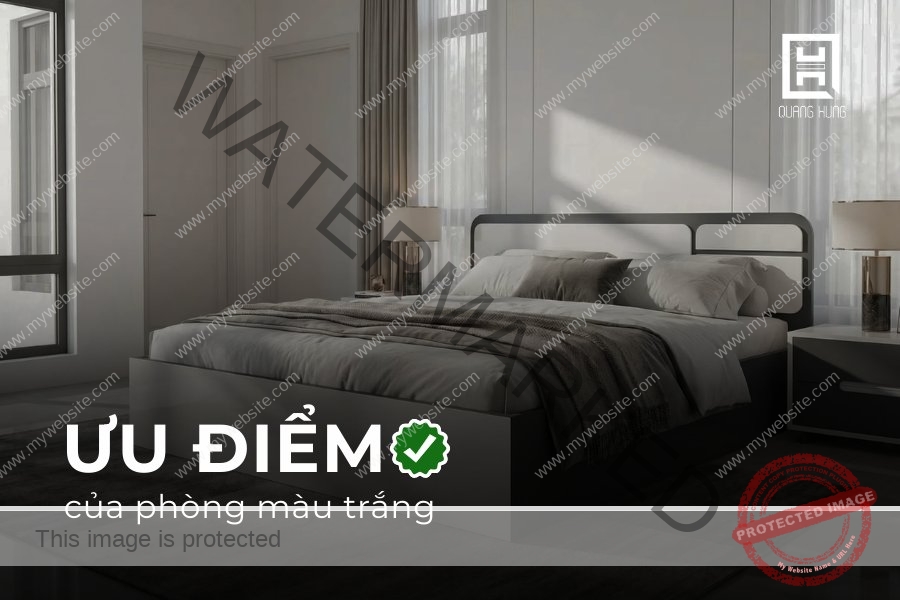 Ưu điểm nổi bật của phòng màu trắng
