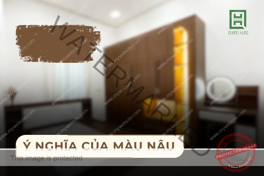 Ý nghĩa màu nâu trong thiết kế phòng ngủ