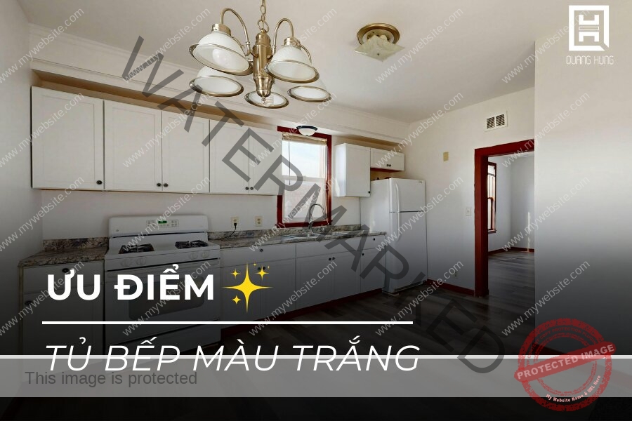 Ưu điểm của tủ bếp màu trắng