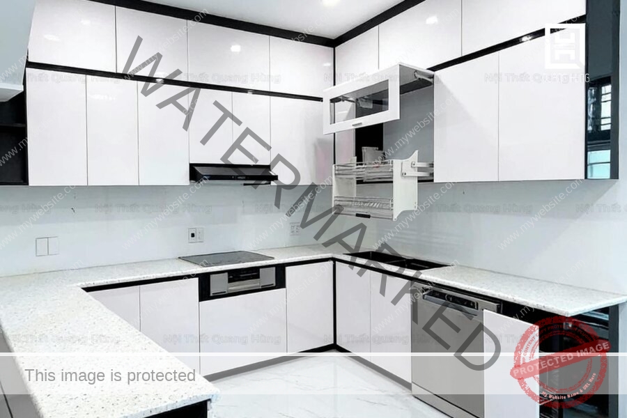 Kinh nghiệm vệ sinh và bảo quản tủ bếp màu trắng