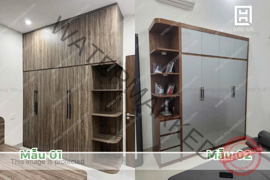 Thực tế tủ quần áo nhựa do Quang Hùng thi công