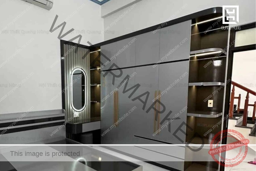 Mẫu tủ quần áo nhựa cánh mở truyền thống, hiện đại