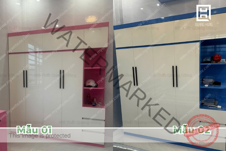 Tủ quần áo nhựa cho bé trái và bé gái