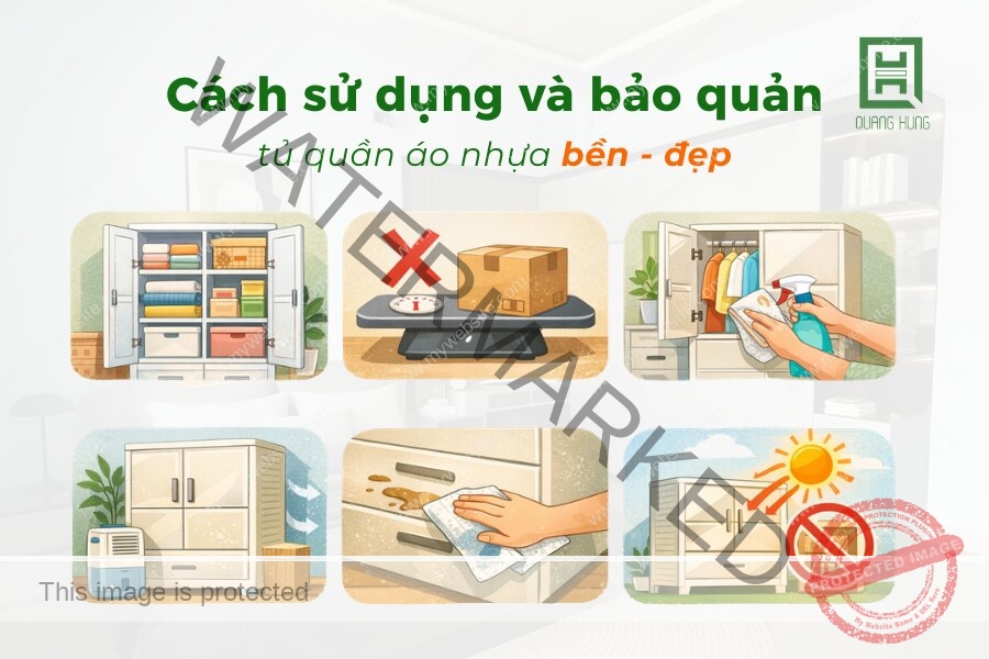 Cách sử dụng và bảo quản tủ nhựa đúng cách