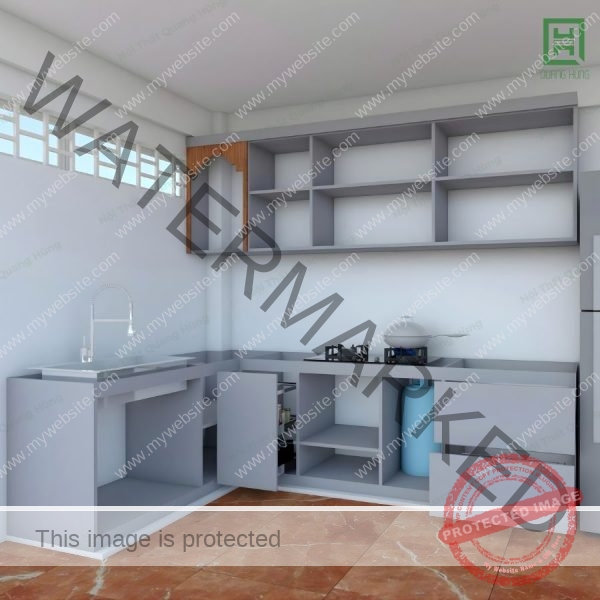 Tủ Bếp Nhựa Ecoplast - TCETB05