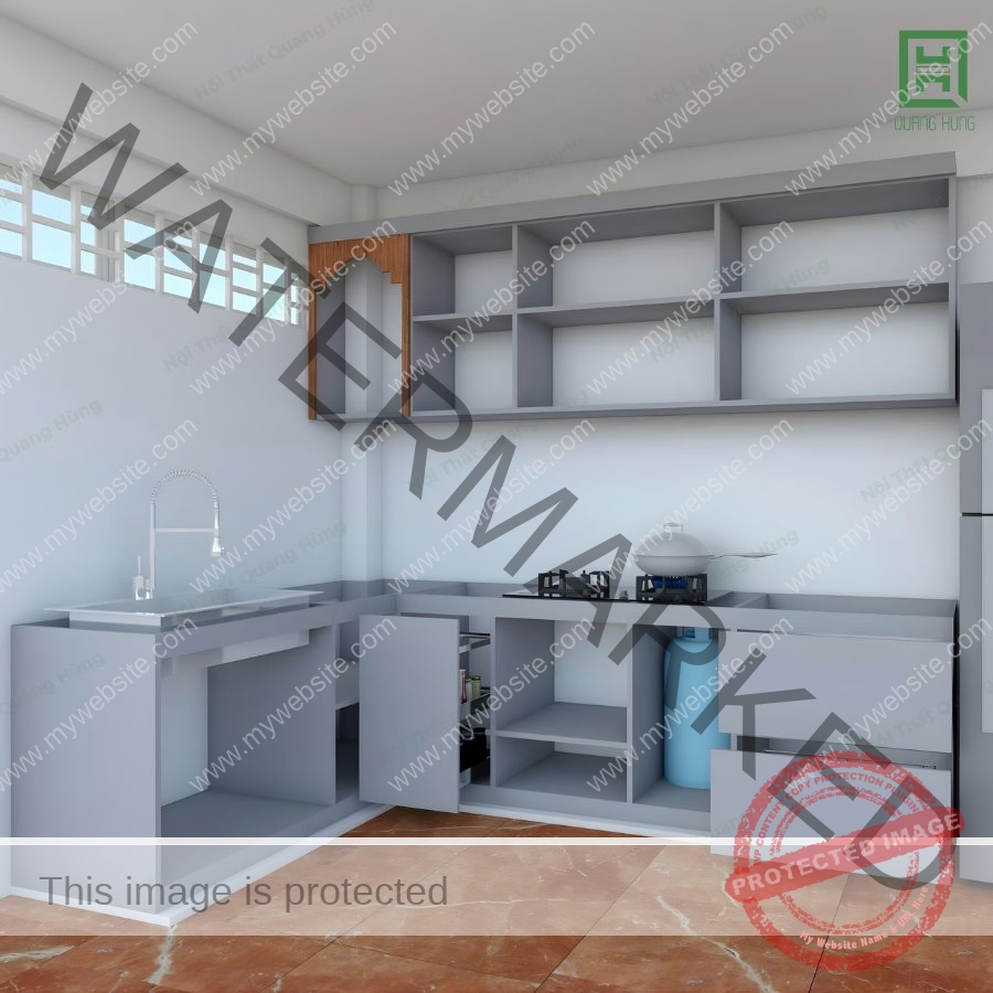 Tủ Bếp Nhựa Ecoplast - TCETB05