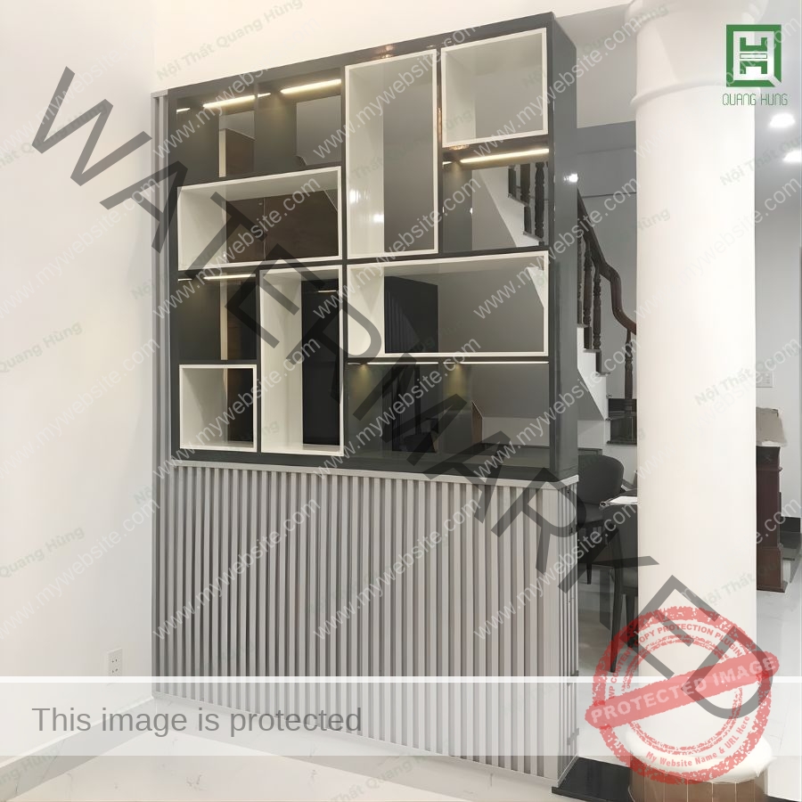 Vách Ngăn Phòng Khách Nhựa Ecoplast - TCEVN01