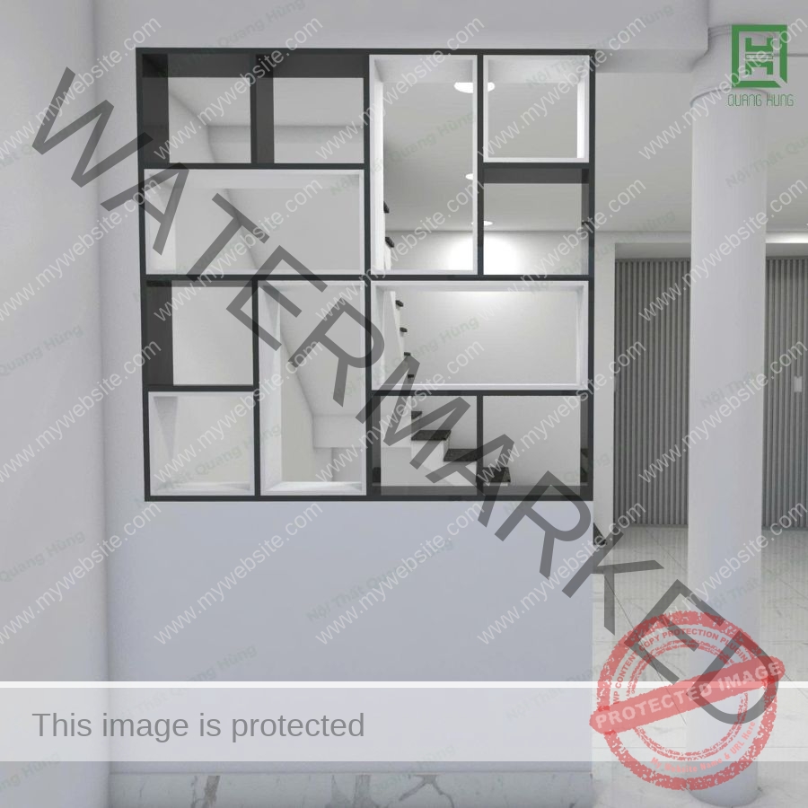 Vách Ngăn Phòng Khách Nhựa Ecoplast - TCEVN01