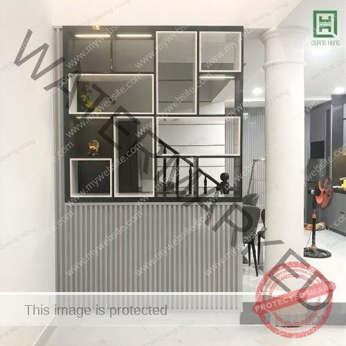 Vách Ngăn Phòng Khách Nhựa Ecoplast - TCEVN01