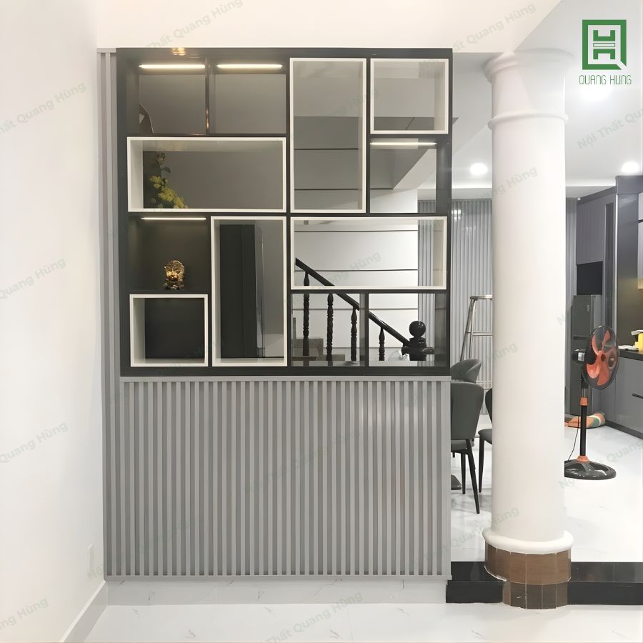 Vách Ngăn Phòng Khách Nhựa Ecoplast - TCEVN01