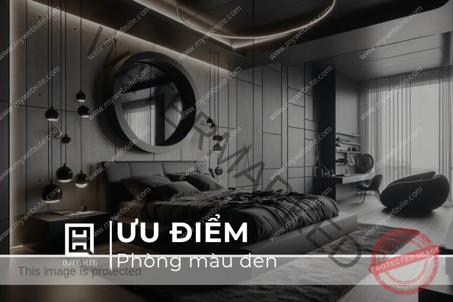 Ưu điểm khi thiết kế phòng màu đen