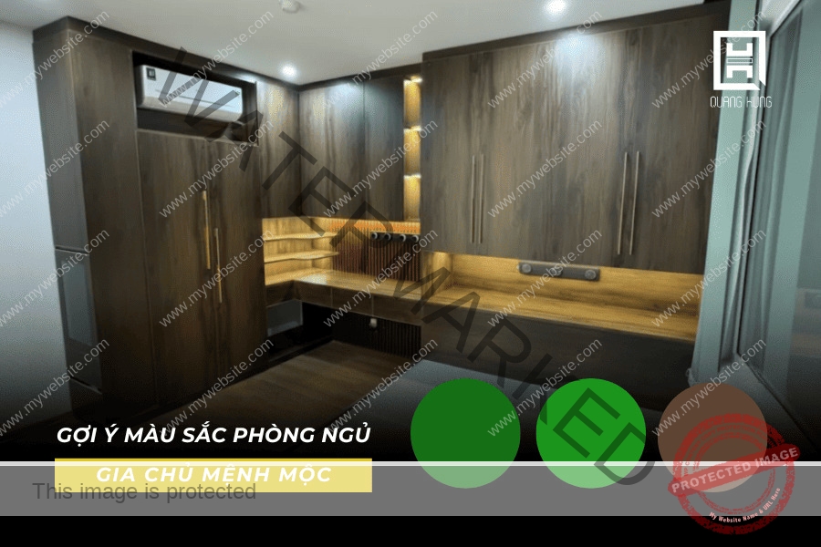 Màu sắc phòng ngủ hợp phong thủy cho gia chủ mệnh Mộc