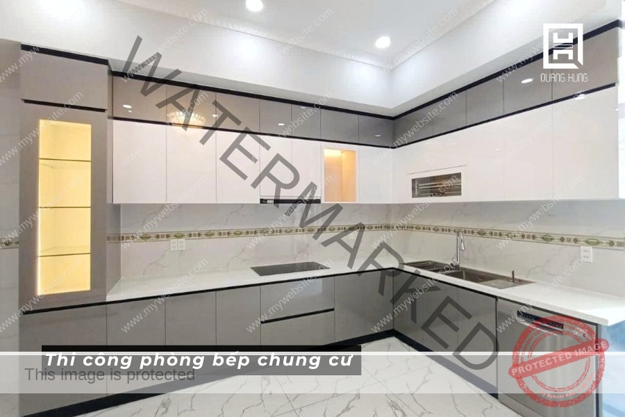 Thi công phòng bếp chung cư