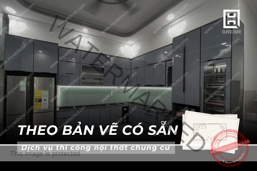 Thi công nội thất chung cư dựa theo bản vẽ có sẵn