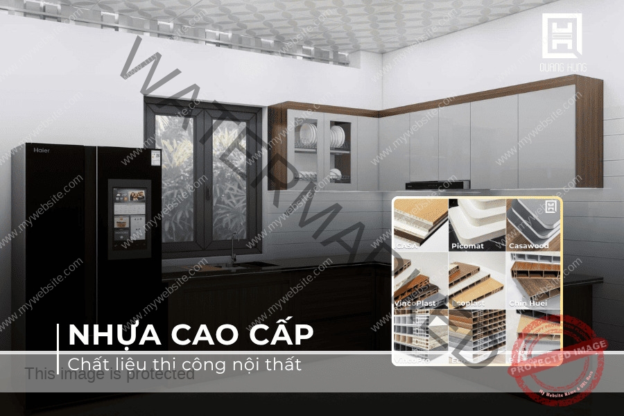 Thi công nội thất nhà phố với chất liệu nhựa cao cấp