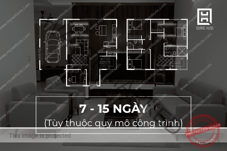 Thời gian thi công nội thất nhà phố