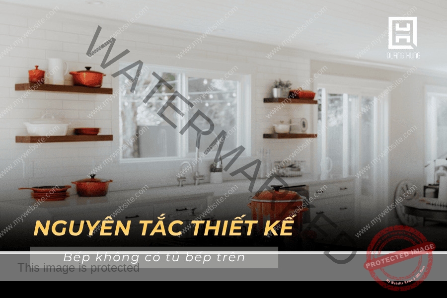 Nguyên tắc quan trọng khi thiết kế bếp không có tủ bếp