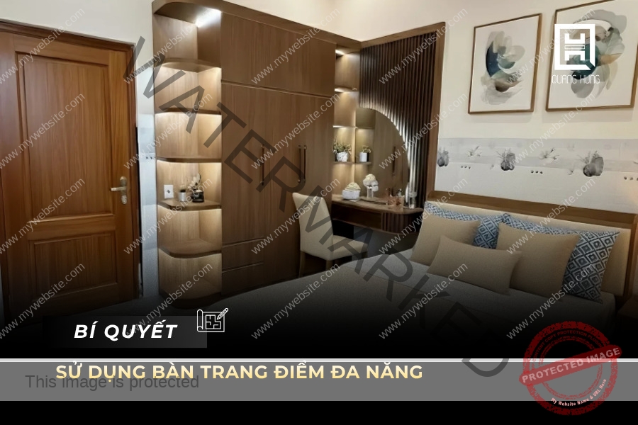 Bàn trang điểm tích hợp