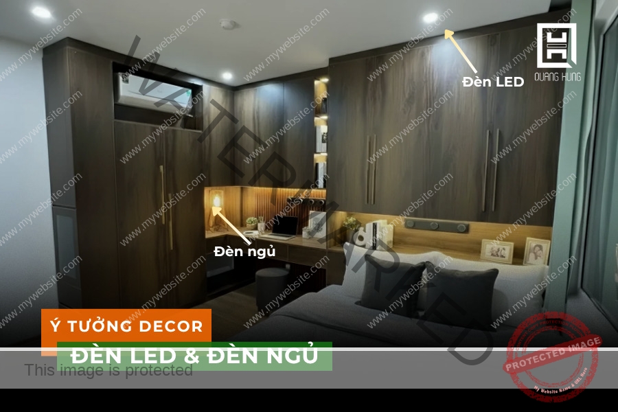 Decor bằng đèn LED và đèn ngủ