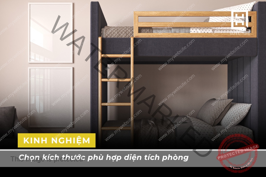 Chọn kích thước phù hợp diện tích phòng