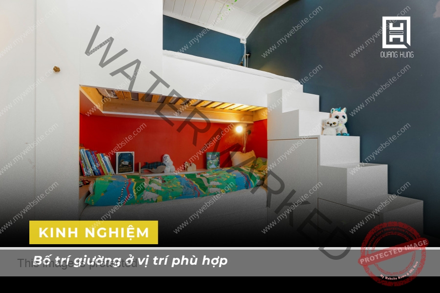 Bố trí giường ở vị trí phù hợp