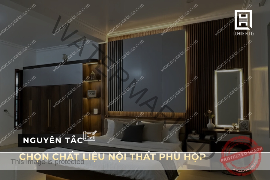 Chất liệu nội thất phù hợp