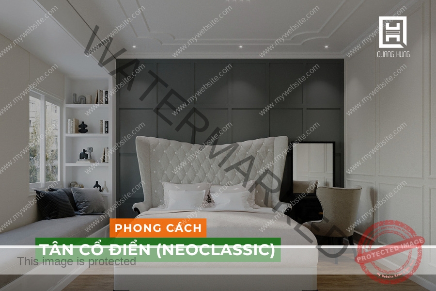 Nội thất phòng ngủ master phong cách Tân cổ điển