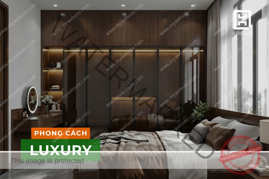 Nội thất phòng ngủ phong cách Luxury