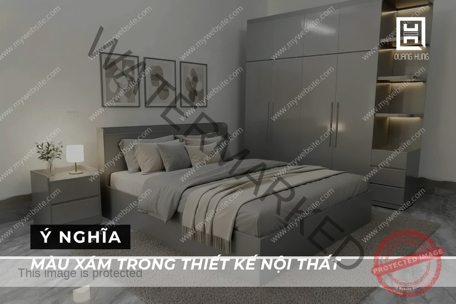 Ý nghĩa màu xám trong thiết kế nội thất