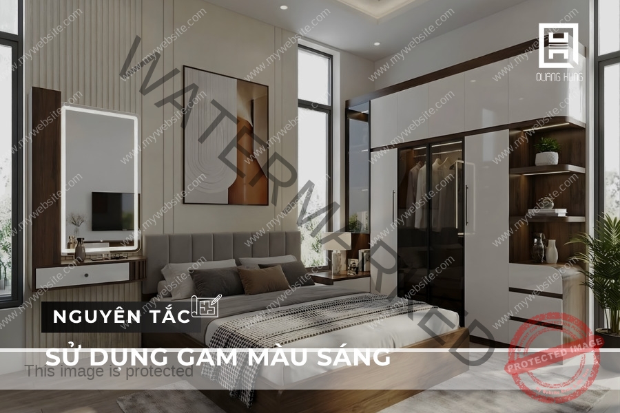 Sử dụng màu sắc giúp “mở rộng” không gian
