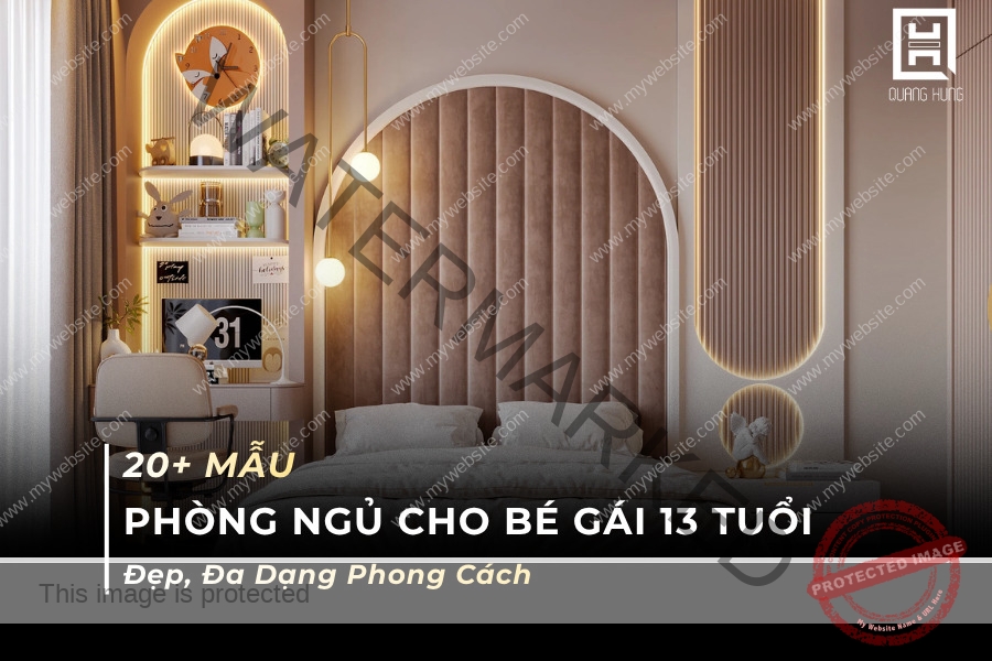 Gợi ý thiết kế phòng ngủ cho bé gái 13 tuổi