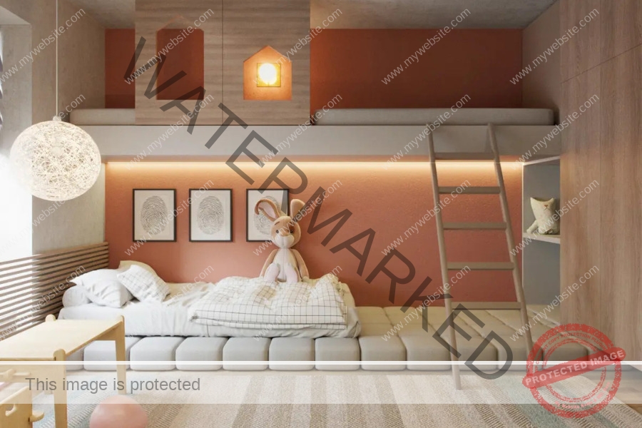Phòng ngủ cho bé gái 13 tuổi đẹp ấn tượng với thiết kế giường tầng