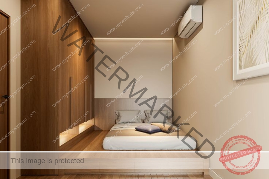 Phòng ngủ giường bệt nhựa đặc